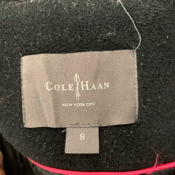 Cole Haan Black Winter Coat size 8 - Picture 3 of 5